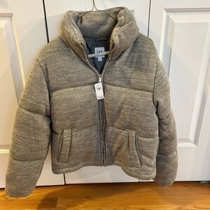 Gap gray puffer jacket